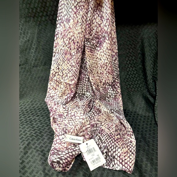 Calvin Klein Accessories - Calvin Klein Scarf Purple and Pink With Gray New With Tags